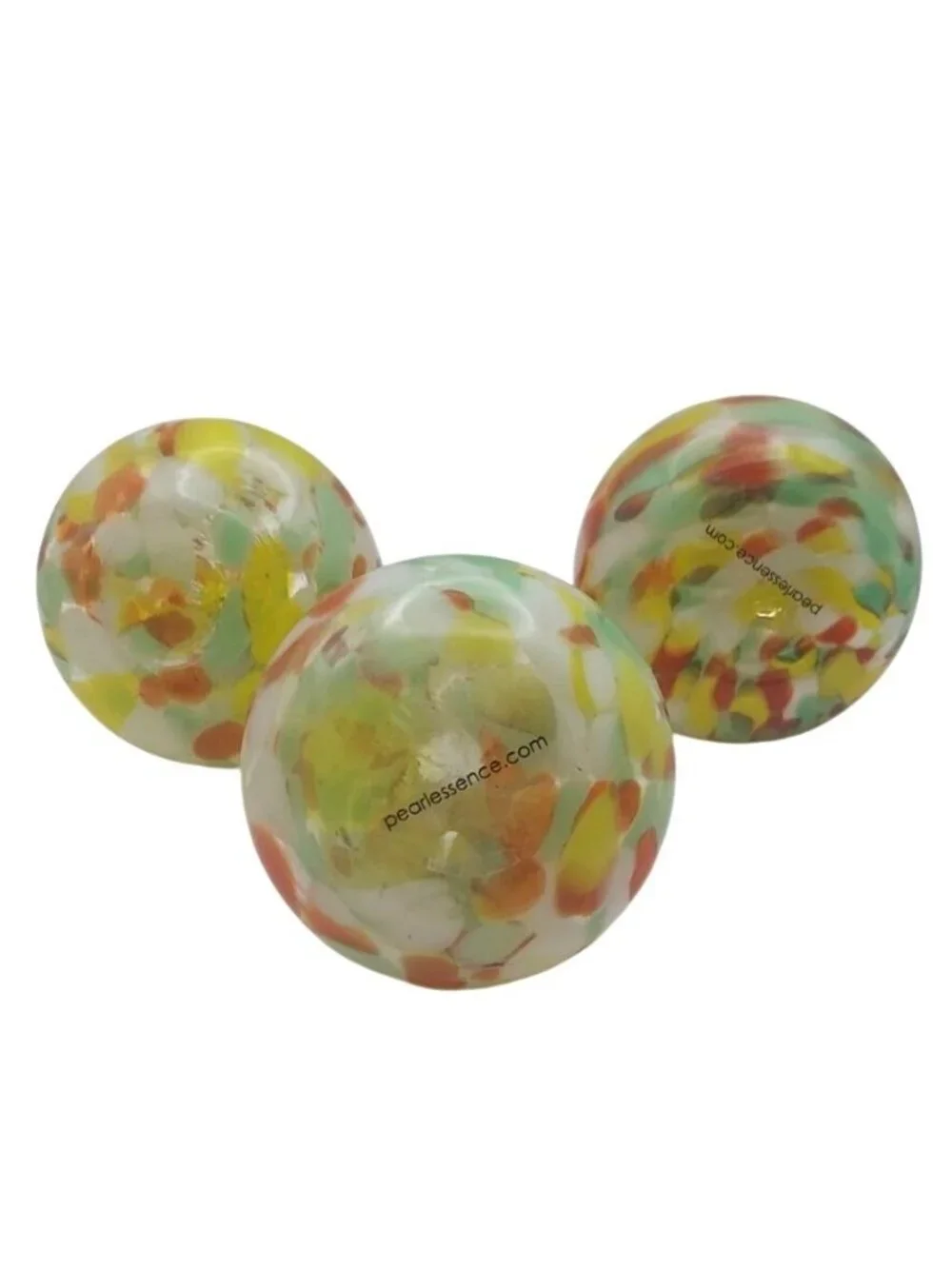 Pearlessence Hand Blown Confetti Tear Drop Art Glass Reed Diffuser Set Of 3